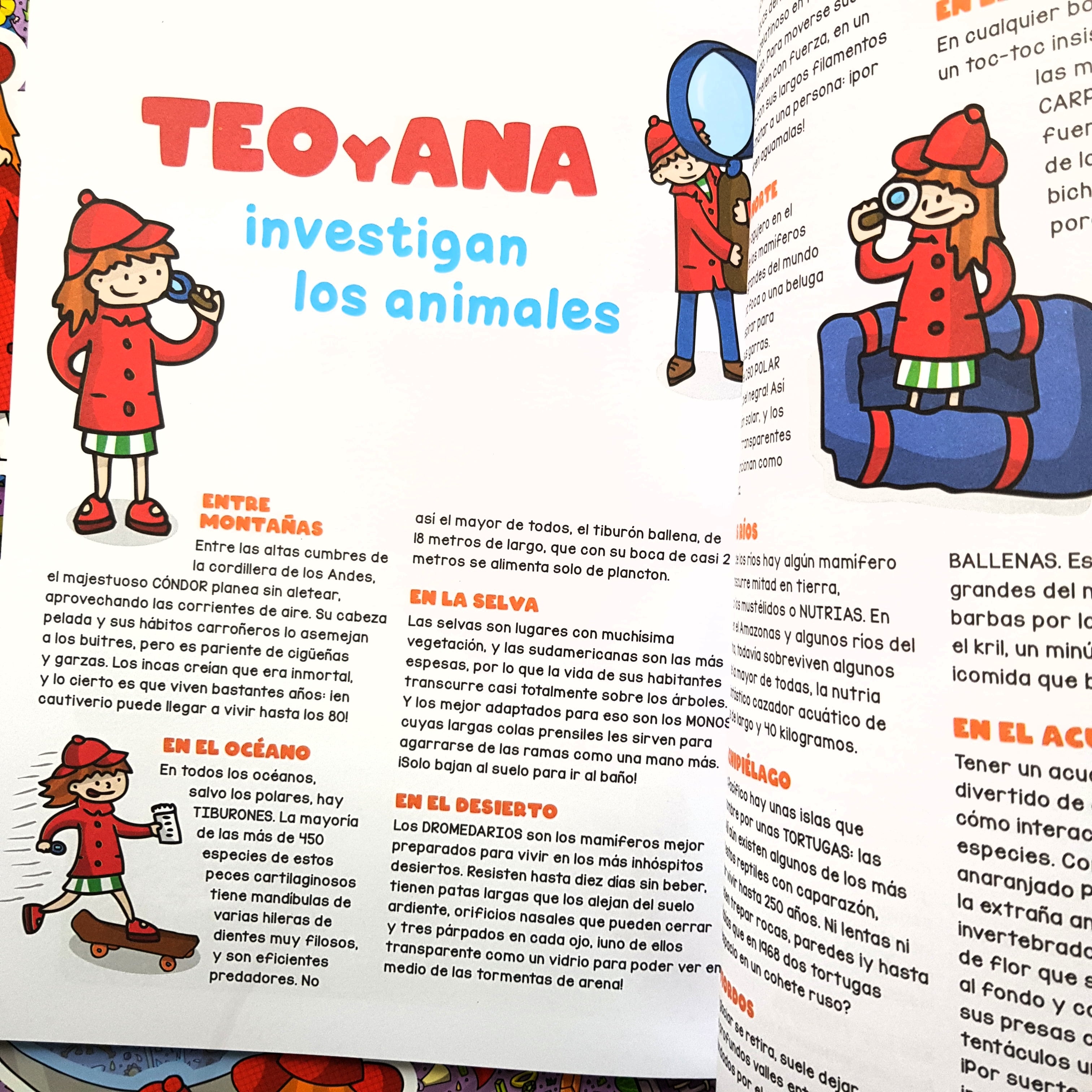Teo y Ana investigan los animales Teo y Ana investigan los animales